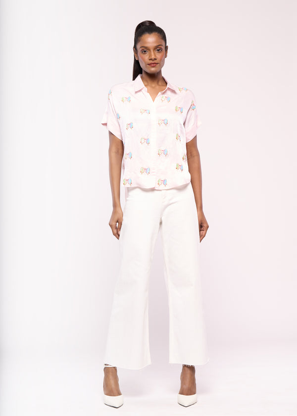 LOVEBIRD BABY PINK SHIRT