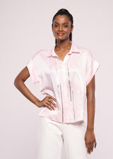 SILLY SILVER BABY PINK SHIRT
