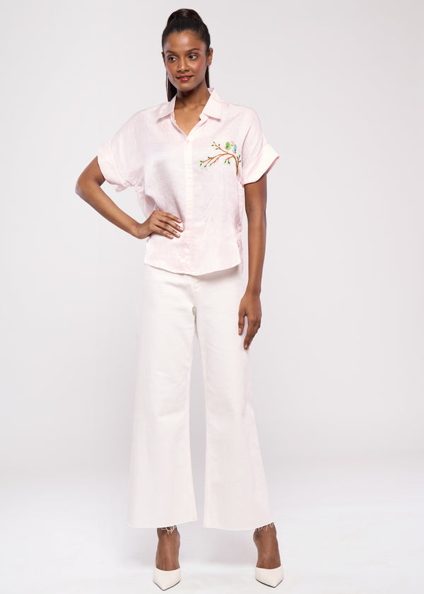 LOVEBIRD BABY PINK SHIRT