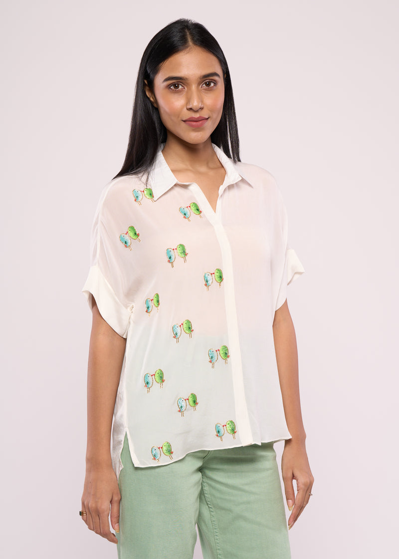 LOVEBIRD WHITE SHIRT