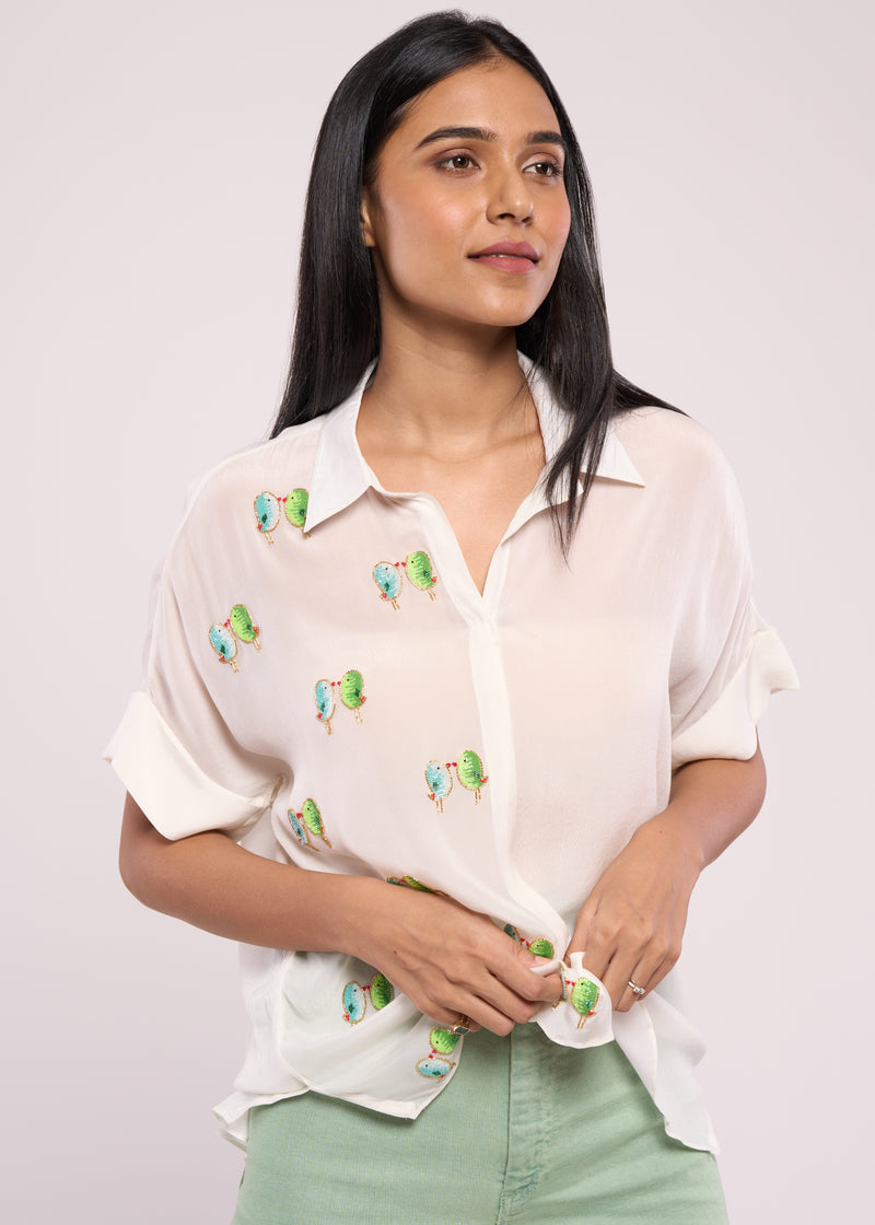 LOVEBIRD WHITE SHIRT
