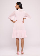 LOVEBIRD BABY PINK SHIRT DRESS